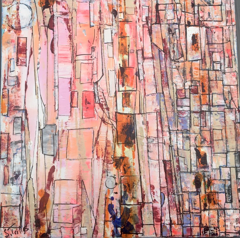 Pink Glasses 40X40